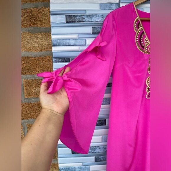 COPY - Lilly Pulitzer. Avila Stretch Silk Dress medium - Picture 5 of 15